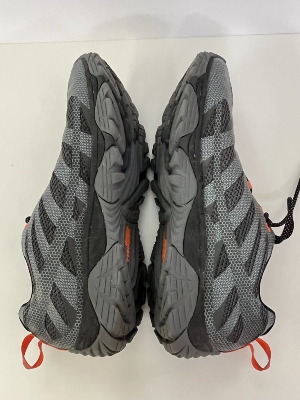 Merrell Mens Hiking Shoes Moab Edge 2 Mesh Gray Orange Lightweight Mens 11 - Picture 4 of 10